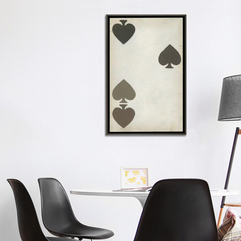 «Fun and Games I», reproduction d'art, H 40 po x l 26 po x P 1,5 po, Toile encadrée de bois rustique foncé