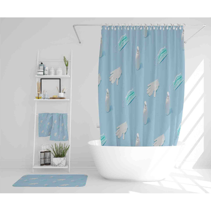 Nastacia Polyester Shower Curtain Set
