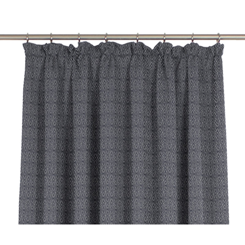 Salguero Pencil Pleat Opaque Curtain, Dark Blue, 145cm Width x 145cm Drop
