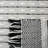 Vermont Flat Weave Wool/Cotton Striped Rug in Black/White-1613695356