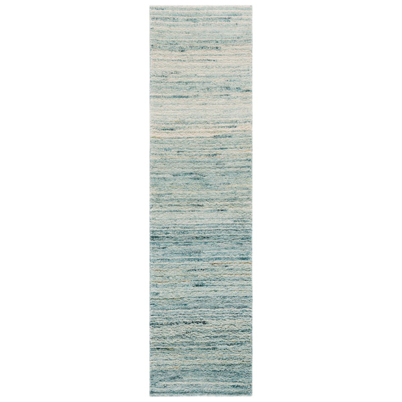 Pecktonville Hand Woven Performance Abstract Rug, Runner 2'3" x 11'
