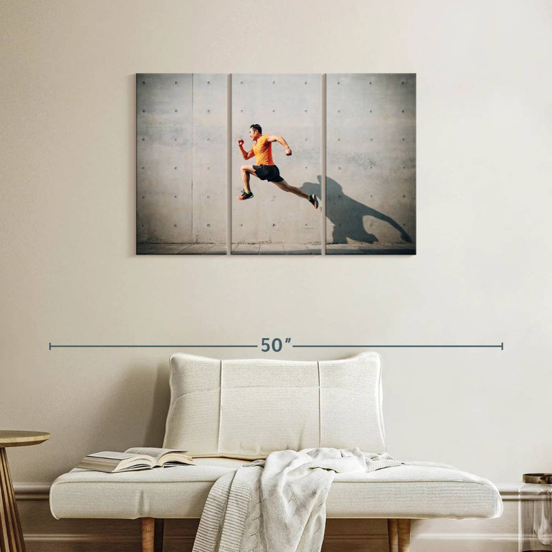 Jumping Man, 24" H x 38" W