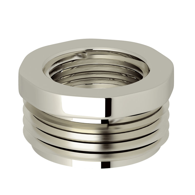3/4" M x 1/2" F Adaptor, Polished Nickel