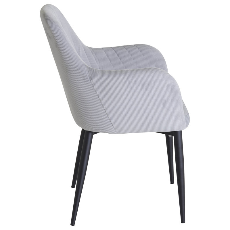 Phineas 48cm H Polyester Blend Upholstered Armchair, Light Grey
