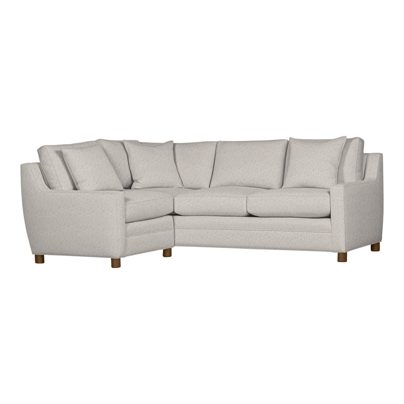 American Bungalow 2-Piece Fairgrove Sectional, Navada Granite, Havana