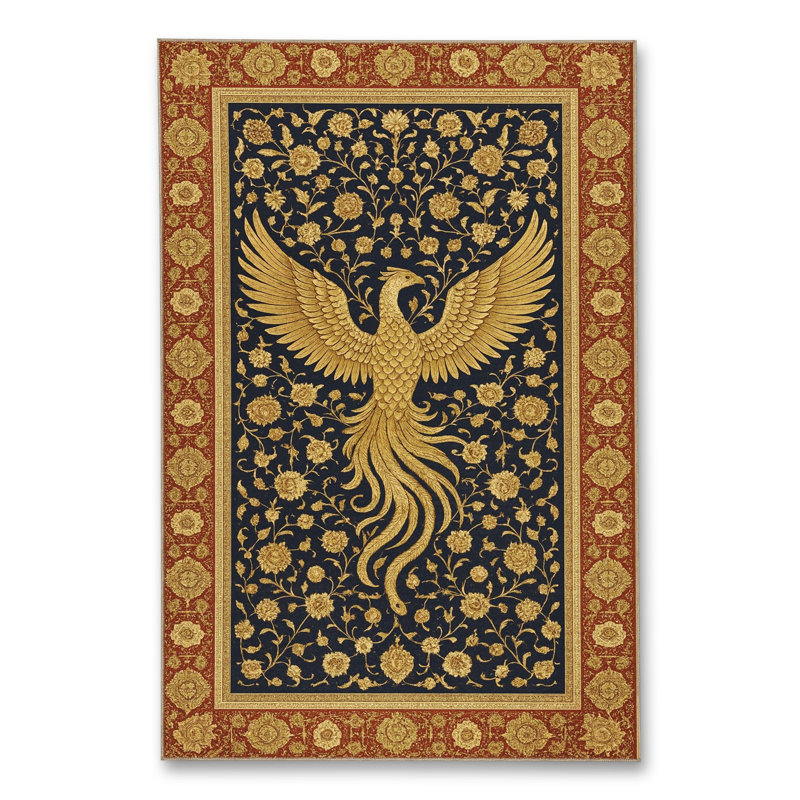Tapis tissé orange Mosso, 2'6" x 9'10"