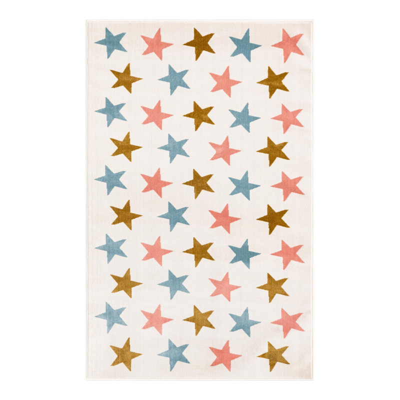 Unique Loom Twinkle Whimsy Kids Rug, Rectangle 4'1" x 6'1"