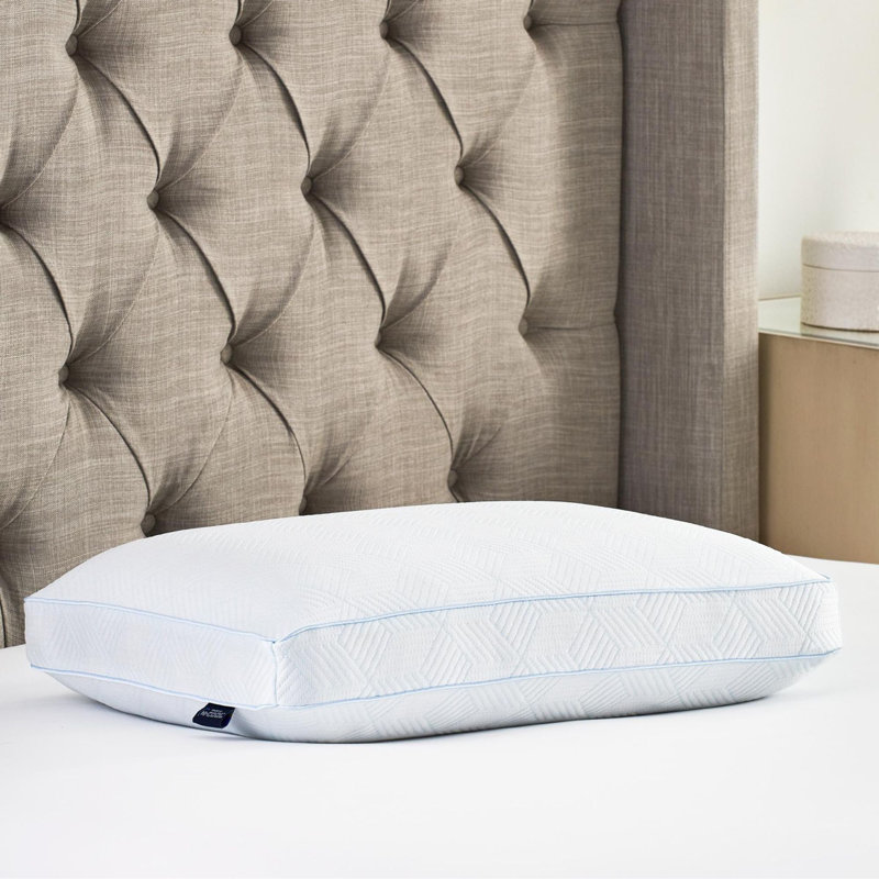 Ultimate Cooling Gusseted Memory Foam Bed Pillow Powered By Hi-cool Technology, King 16" x 35"