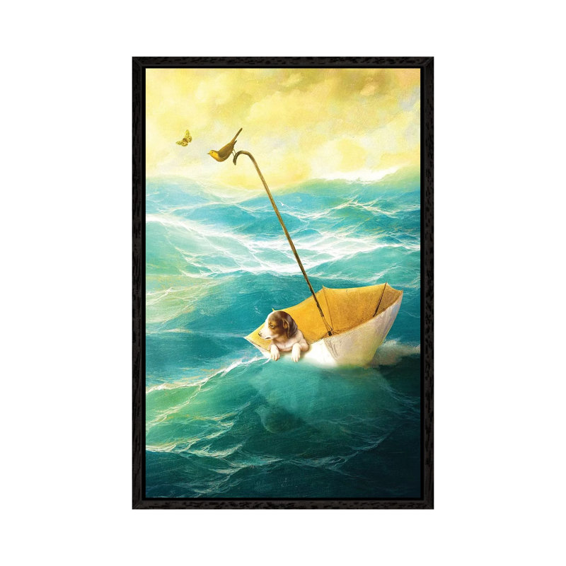 Drifting Away by Diogo Verissimo - Print on Canvas, 66.04 cm H x 45.72 cm W, Black Framed