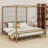Marlowyn Canopy Bed – Metal Frame with Soft Headboard, Box Spring Required-1377697335-1377697328