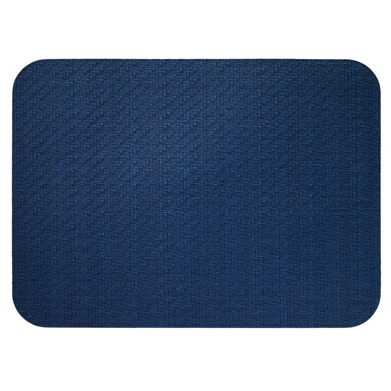 Wicker Rectangle Placemats, Navy