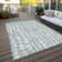 Lamanna Striped Machine Woven Washable Indoor / Outdoor Area Rug with Non-Slip Backing