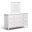 Commode 6 tiroirs avec miroir lumineux-1115395364