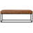 Candice 56"W Genuine Leather Contemporary Modern Ottoman Bench with Rib Stitching and Metal Base