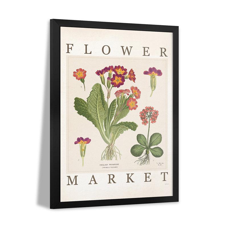 Flower Market Chart II - Wall Art Print - Gallery Poster, 24" H x 16" W