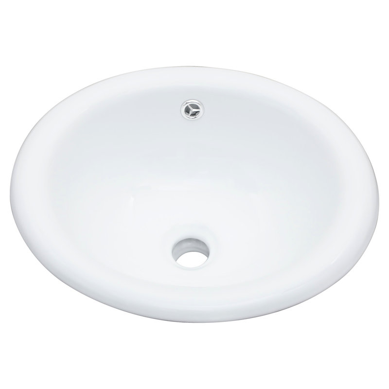 17"x15.5" Semi - Recessed White Ceramic Bathroom Countertop Vessel Sink, Construction Quality, Stain Look Simple Installation Means Minimalist Design, Acid And Scratch , Quick Cleaning