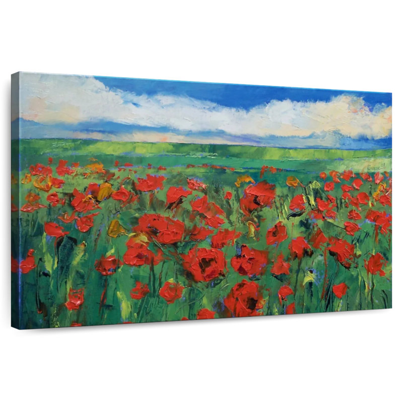 Champ de coquelicots d'Alvord, H 24 po x l 36 po