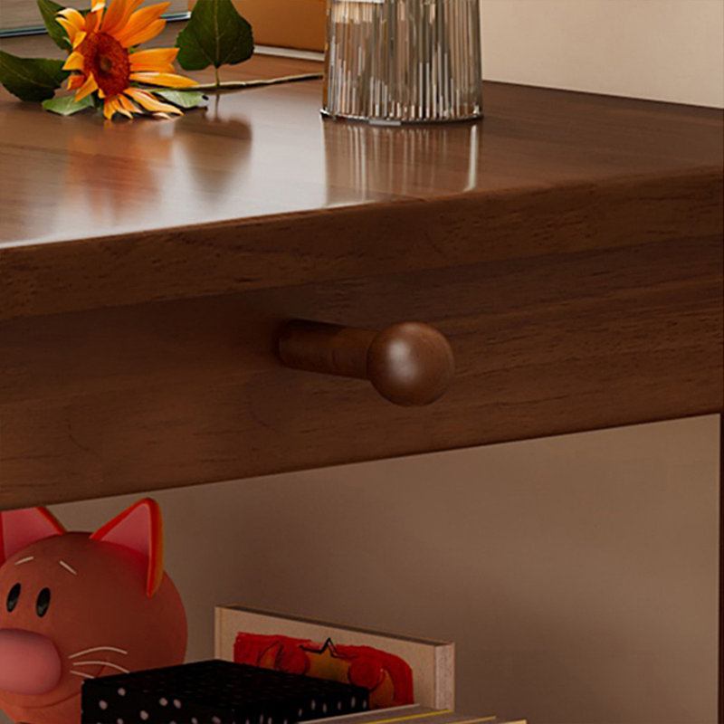 Bureau rectangulaire brun en bois massif, H 29,53 po x l 62,99 po x P 23,62 po