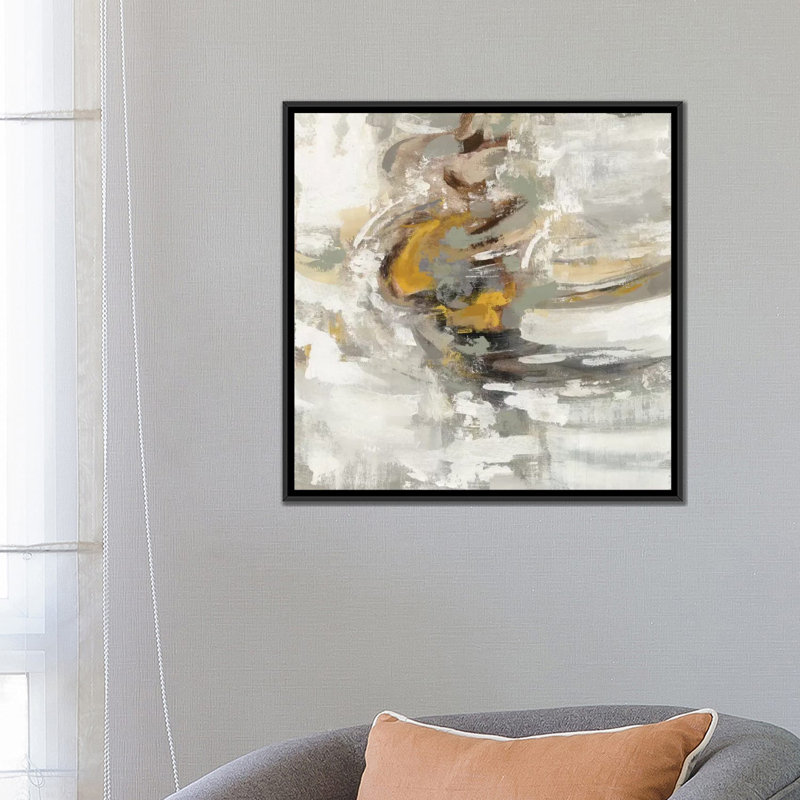 « ambre ring », reproduction d’art sur toile, H 18 po x l 18 po x P 1,5 po, Toile encadrée noire, Pas de tapis