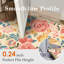 Tapis floral lavable à la machine avec envers antidérapant Johy-111702241