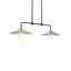 Luminaire suspendu double pour l'extérieur deux