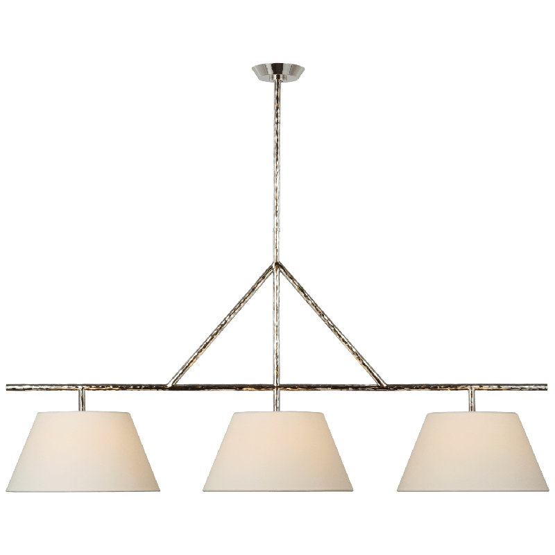 Suzanne Kasler Collette Large Linear Pendant, Polished Nickel