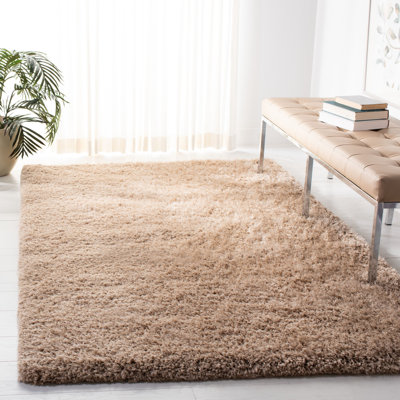 Franklynn Shag Hand Tufted Performance Solid Color Rug