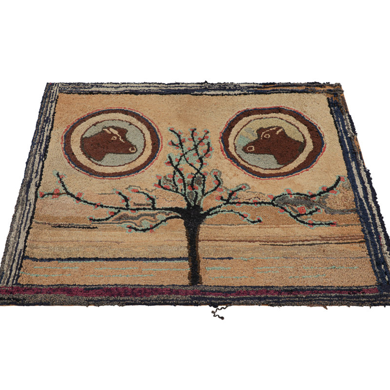 One-of-a-Kind 3'x3'8” Area Rug