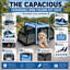 Cage de transport extensible et pliable pour chien, grande taille, bleue.-1954189809-1954189812