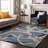 Premium Machine Washable Mayfield AMF1022 Circles Rug-1573649791