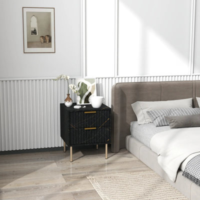 40cm W Manufactured Wood Bedside Table