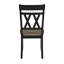 Ensemble de 2 chaises modernes au design moderne avec cadre en bois au fini noir antique-1663547998