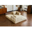 Canapé-lit convertible de 59 pouces avec coussin cylindrique et cadre de forme fixe pour le salon ou la chambre à coucher, pour les espaces compacts.-1789281202