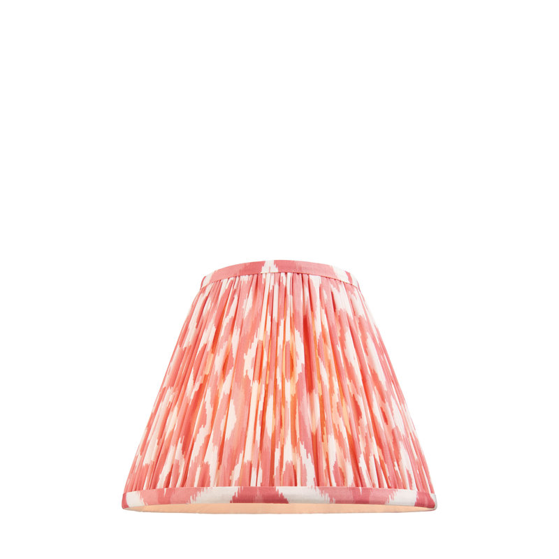 Ikat Lamp Shade, Orange, 18.5cm H x 12.5cm W x 25cm D