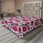 Magenta foncé, vert menthe / floral