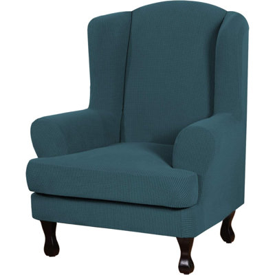 Box Cushion Wingback Slipcover
