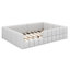 Lit tapissier en laine, structure de lit de jour doux avec garde-corps pour chambre d'enfants adultes-131080971