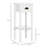 Homcom 2-tier Side Table With Drawer And Bottom Shelf: Narrow End Table For Living Room Or Bedroom, White Finish
