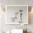 White Particleboard LED Mirror Cabinet With 2 USB