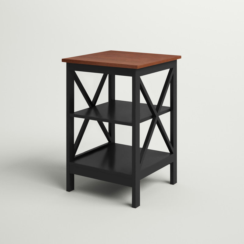 Darek End Table with Storage, Cherry