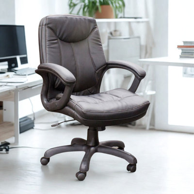 Chaise de bureau ergonomique entièrement rembourrée avec accoudoirs Mayfair