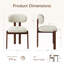 Chaise rembourrée en bois massif avec dossier ergonomique rembourré-810489820
