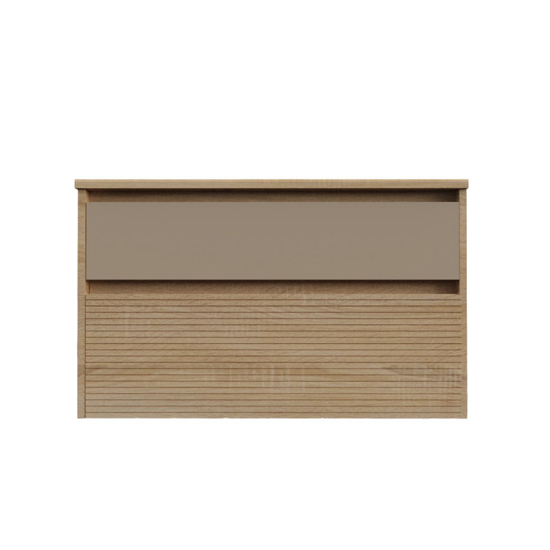 Meuble-lavabo de salle de bain Collection CODE par DAX, Marron clair, L 48 po