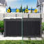 Black Waterproof Outdoor Deck Box, Large Resin Storage Container With Lockable Lid, Weather Resistant For Patio, Garden And Yard