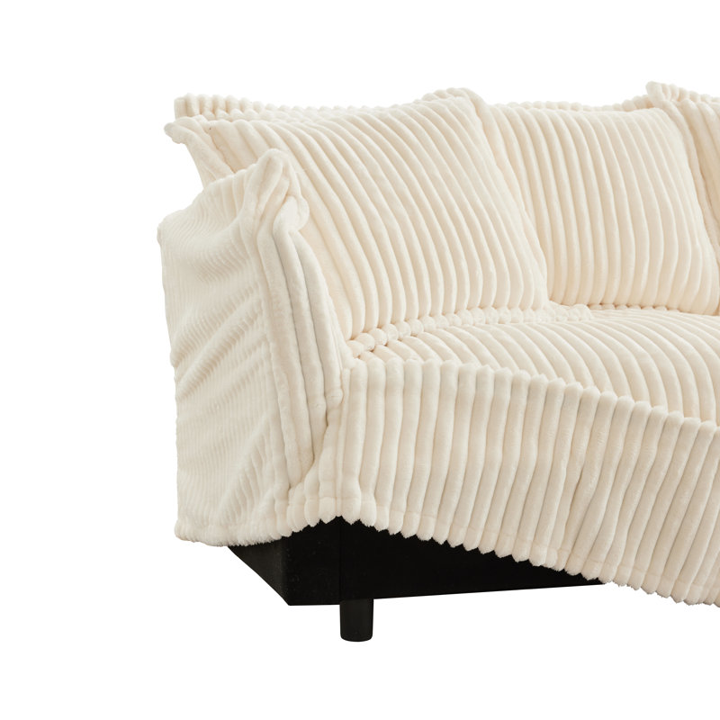 Canapé sans accoudoirs polyvalent Glessite, H 34,6 po x l 73,2 po x P 33 po, 2
