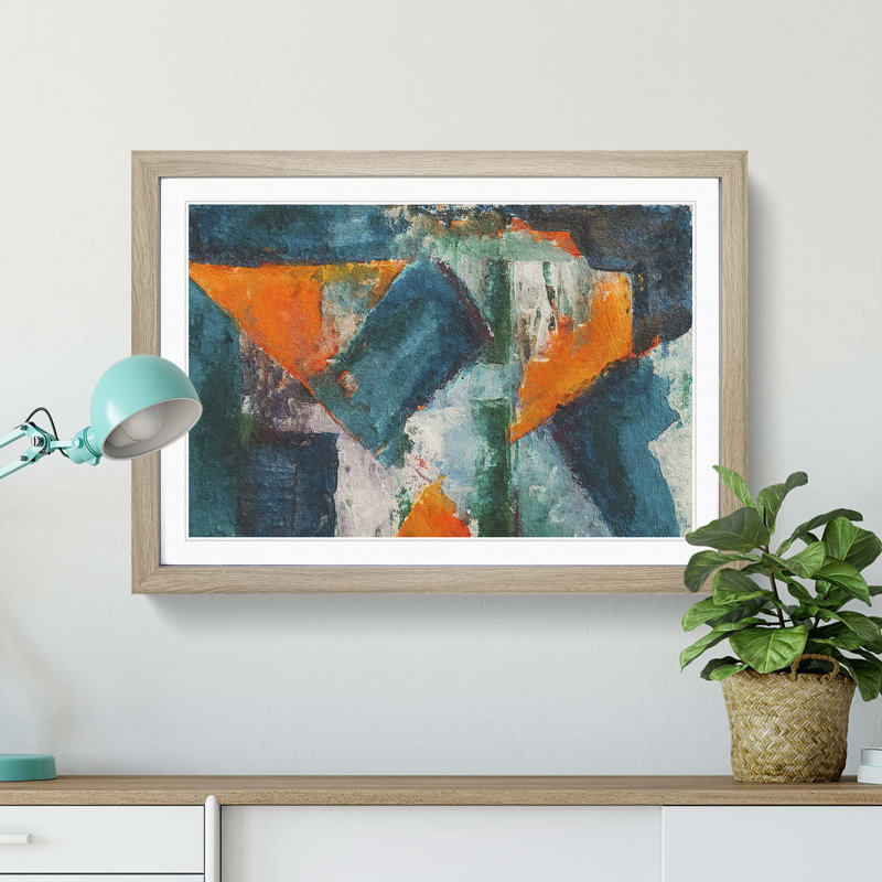 Abstract Vol.62 by S.Johnson - Single Picture Frame Print, Oak Framed, 24cm H x 33cm W x 2cm D