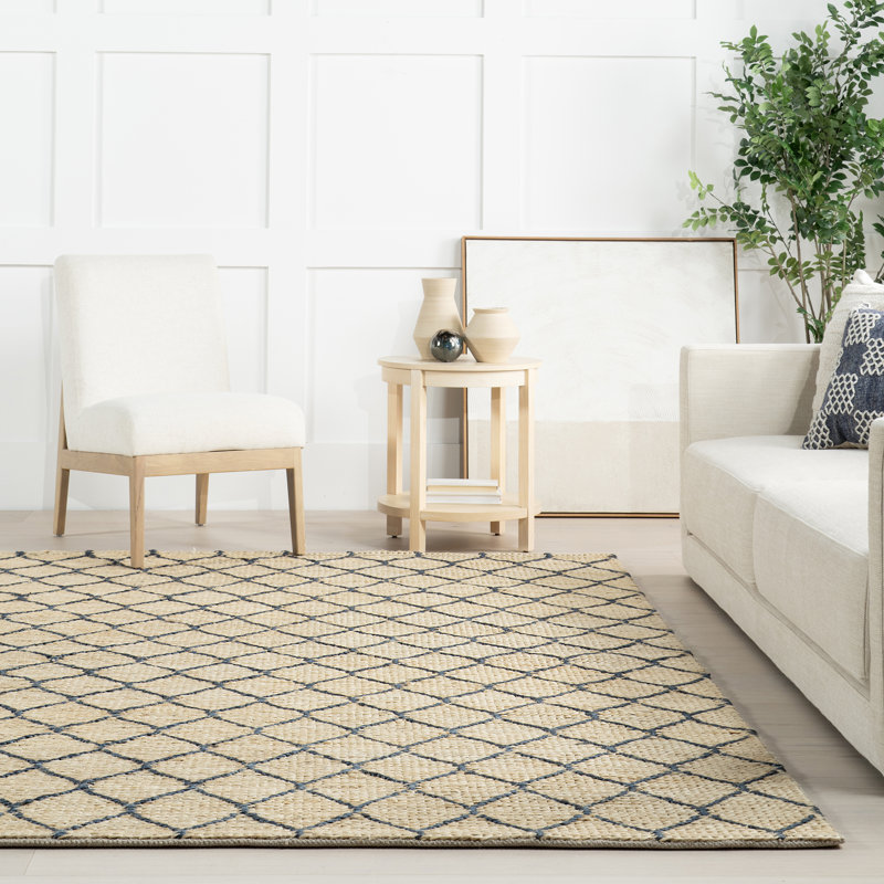 Tapis en jute tissé à la main Home, Rectangle de 5 pi x 8 pi
