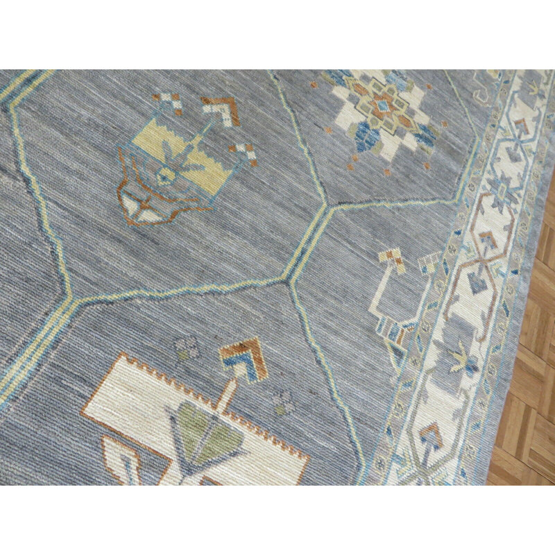 Tapis gris unique de 8 pi 10 po x 12 pi 3 po