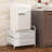 Mini Fridge Stand With Storage, 2 Drawer Fridge Cart, Dorm Fridge Table With 4 Swivel Wheels-737691104