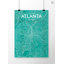 Atlanta City Map - No Frame Print-2039391976